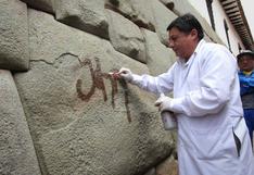 Cusco: Desadaptados pintaron la emblemática piedra de los 12 ángulos