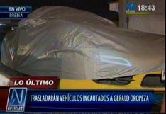 Gerald Oropeza: Trasladan sus dos vehículos incautados (VIDEO)