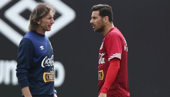 . Ayer, en conferencia de prensa, el técnico argentino aseguró que Pizarro se autoexcluyó de la selección. (Foto: GEC)