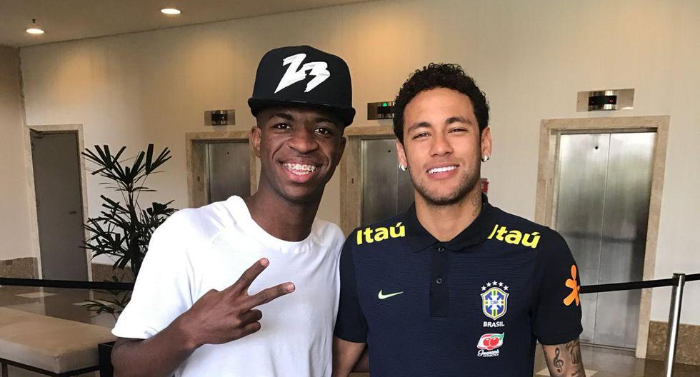Vinícius Júnior no ocultó su deseo de jugar con Neymar en el Real Madrid. | Foto: @vini11Oficial