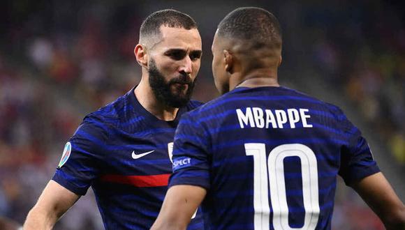 Kylian Mbappé y Karim Benzema lideran la lista de Francia para el Mundial. (Foto: EFE)