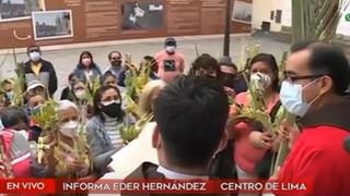 Semana Santa: decenas de fieles reciben bendición por Domingo de Ramos en Iglesia San Francisco | VIDEO