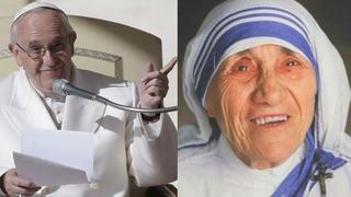 Papa pide al mundo imitar el ejemplo de madre Teresa de Calcuta