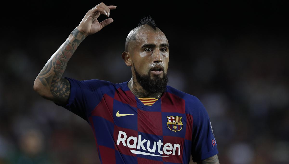 Barcelona vs. Sevilla EN VIVO: chileno Arturo Vidal y el polémico gol para el 2-0 blaugrana en el Camp Nou por la Liga española. (Foto: AP)