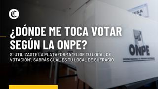 Elecciones Regionales y Municipales 2022: entérate cuál es tu local de votación asignado por la ONPE