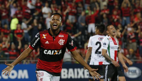 Flamengo recibe esta noche 7:45 p.m. (EN VIVO por FOX SPORTS) al Palestino en busca de su pase a los octavos de final de la Copa Sudamericana . El peruano Miguel Trauco será suplente. (Foto: AFP)