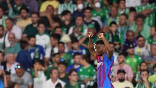 Entró desde el banquillo y al minuto hizo el gol: Ansu Fati marcó el 1-0 del Barcelona vs. Betis | VIDEO