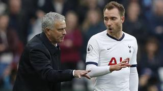 Mourinho se enfadó con Eriksen: “No está rindiendo al máximo”