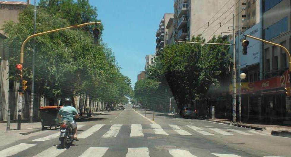 Las calles de Córdoba ahora están desiertas. (Foto: @Vickialbarracin)
