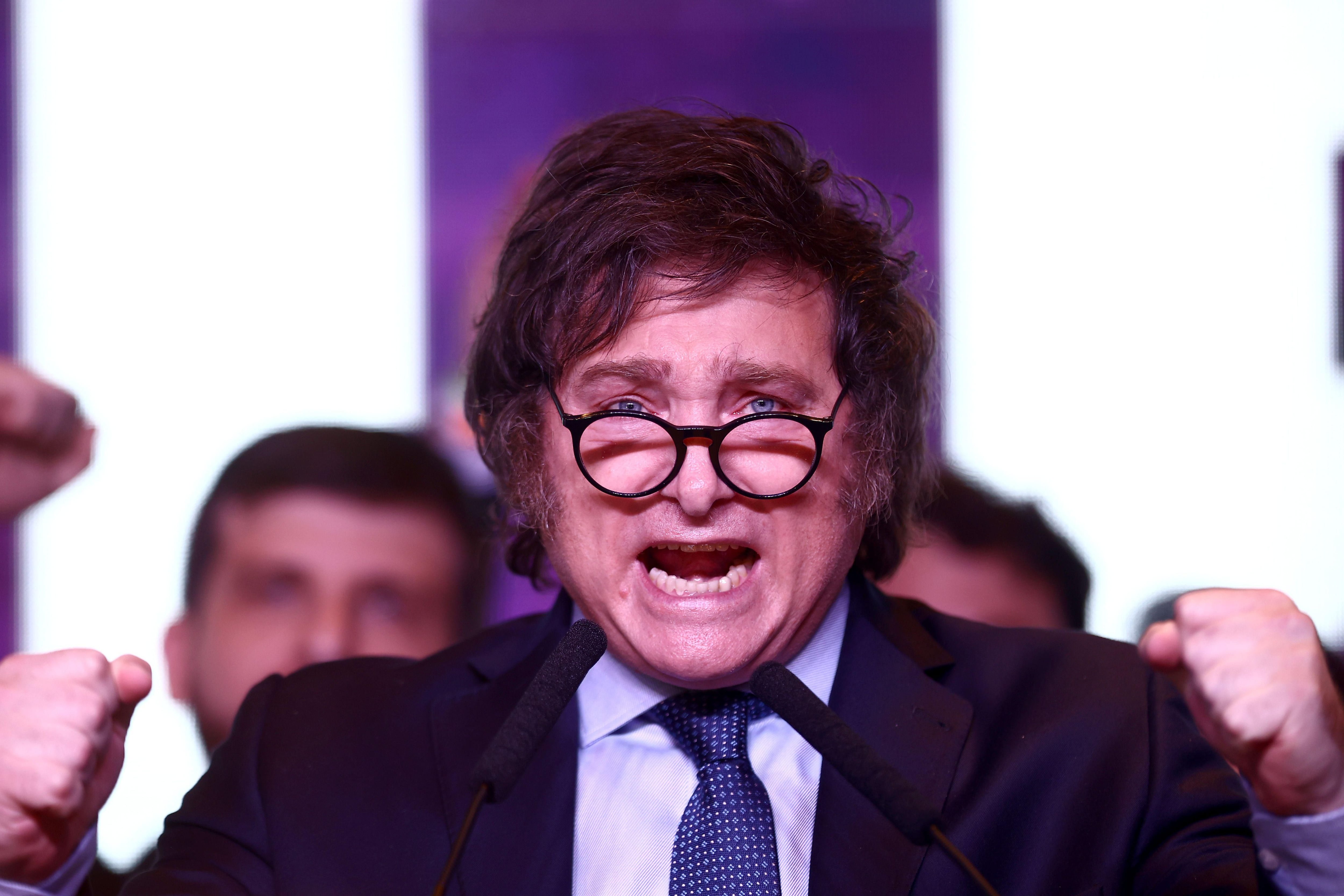 Libertarian Javier Milei won this year's presidential elections with a speech against the Argentine political class and promises to transform the country.  (Photo: AFP)