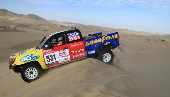 El piloto nacional Diego Weber ha ganado las dos etapas que se han corrido en la categoría de autos del Baja Inka. (Foto: Itea Photo)