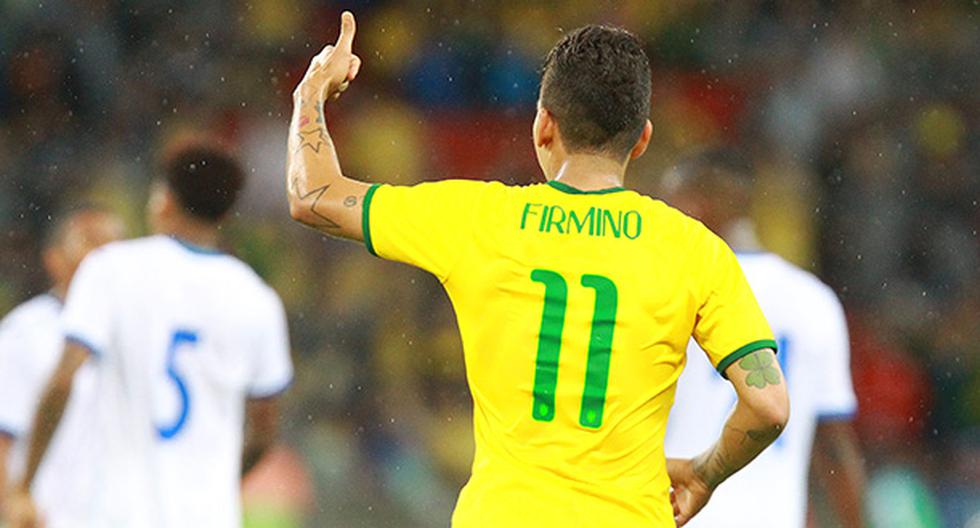 Roberto Firminio marcó el gol de triunfo de Brasil (Foto: EFE)