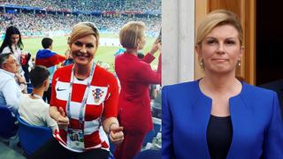 Kolinda Grabar-Kitarović, la presidenta de Croacia que alienta a su selección | FOTOS