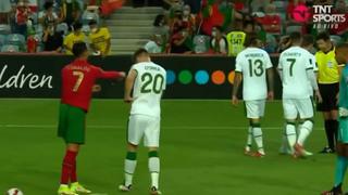 Cristiano Ronaldo golpea en el rostro a O’Shea en el Portugal vs. Irlanda por las Eliminatorias | VIDEO