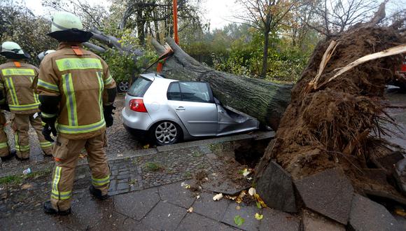 La mayoría de muertes registradas durante la tormenta Herwart se debieron a la caída de árboles sobre vehículos. (Reuters)
