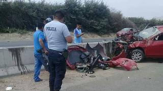 Panamericana Norte: accidente vehicular dejó un fiscal herido en La Libertad