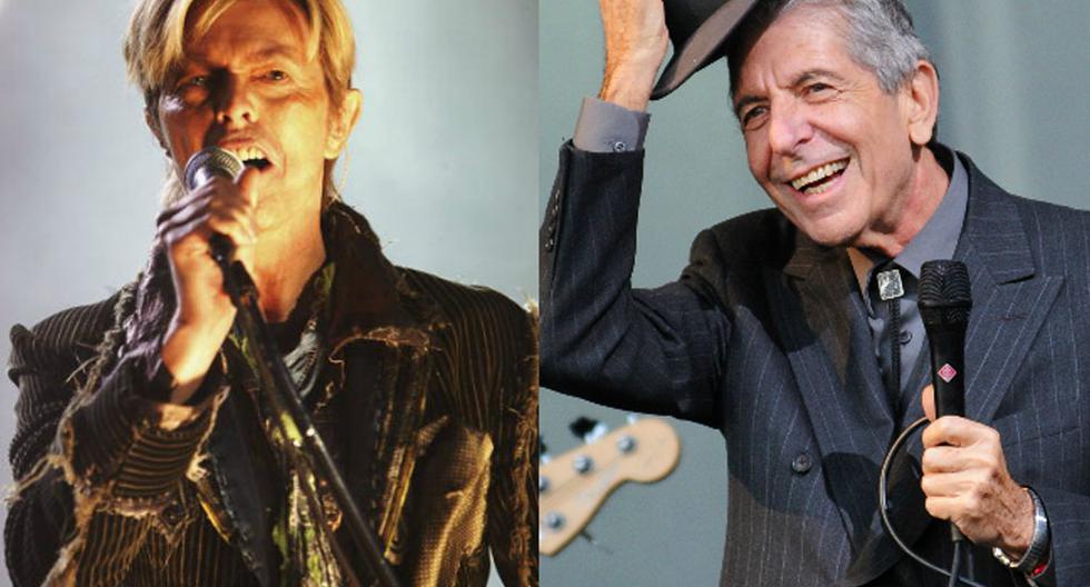 David Bowie y Leonard Cohen optarán póstumamente a los premios Brit 2017. (Foto: Getty Images)