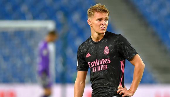 Martín Odegaard fue titular en el último duelo del Madrid ante Real Sociedad. (Foto: AFP)