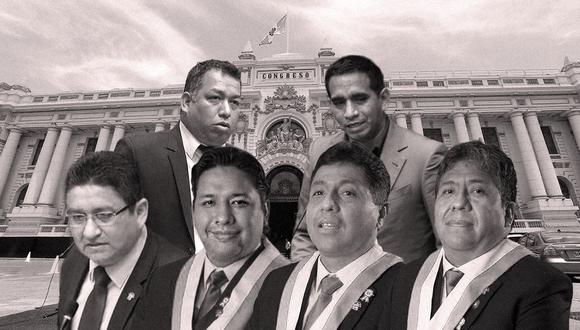 La camada original de los 'Niños': cuatro de ellos (Darwin Espinoza, Elvis Vergara, Raúl Doroteo y Jorge Luis Flores, enfrentan una acusación ante el pleno, que podría desaforarlos.