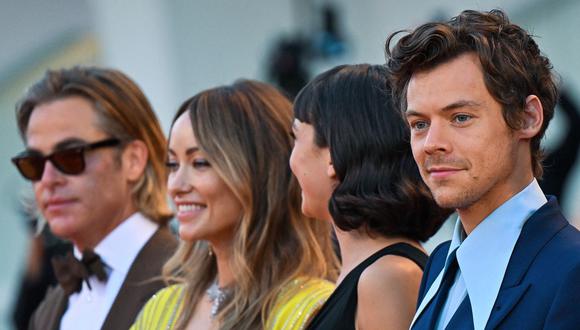 Harry Styles hace inesperada broma sobre la polémica en torno a si escupió a Chris Pine en el Festival de Venecia. (Foto: Tiziana FABI / AFP)