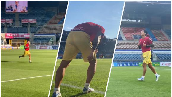 Gianluca Lapadula tuvo su primera jornada de entrenamiento con Cagliari. (Foto: Captura)