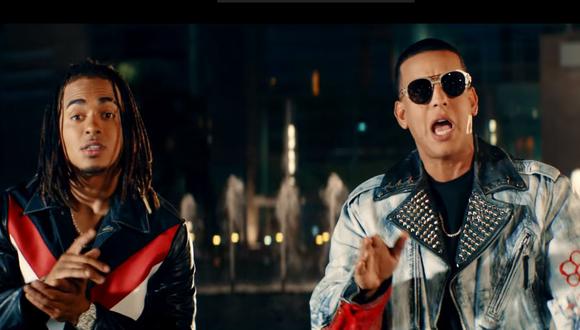 Ozuna y Daddy Yankee en el videoclip de "La Rompecorazones". (Captura: Cartel Records)