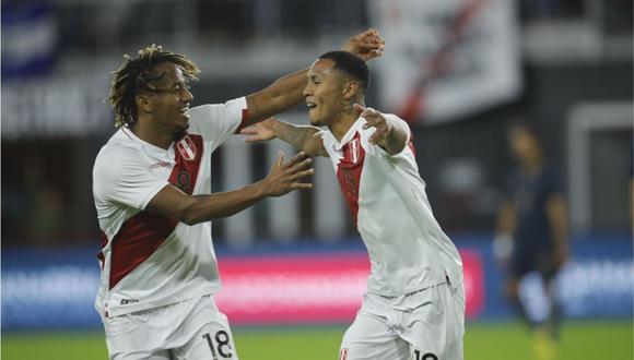 Bryan Reyna marcó su primer gol en su debut con la selección peruana. (Foto: Daniel Apuy / GEC)