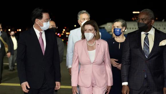 Nancy  Pelosi aterrizó en Taiwán en la noche del 02 de agosto, el funcionario estadounidense de más alto rango en visitar la isla en 25 años, a pesar de las fuertes advertencias de China en contra de la visita. (Foto:  EFE/EPA/Taiwan Ministry of Foreign Affairs)