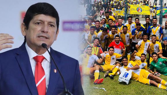 ¿Cuál es el club del presidente de la FPF, Agustín Lozano, que jugará la Liga 2-2024 de Perú? | Composición: @TUFPF / Asociación Club Deportivo Juan Pablo II College Chongoyape / Facebook