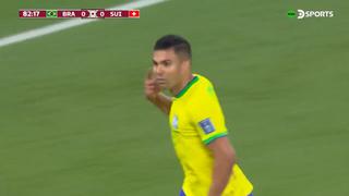 Gol de Casemiro para Brasil: brillante remate para el 1-0 sobre Suiza | VIDEO