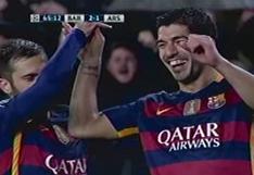 Barcelona vs Arsenal: brutal golazo de Luis Suárez de volea