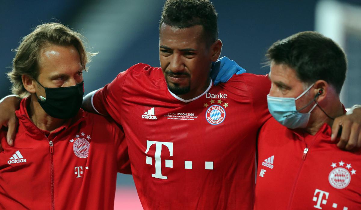 La lesión de Jerome Boaten en el PSG vs. Bayern Múnich | Foto: EFE