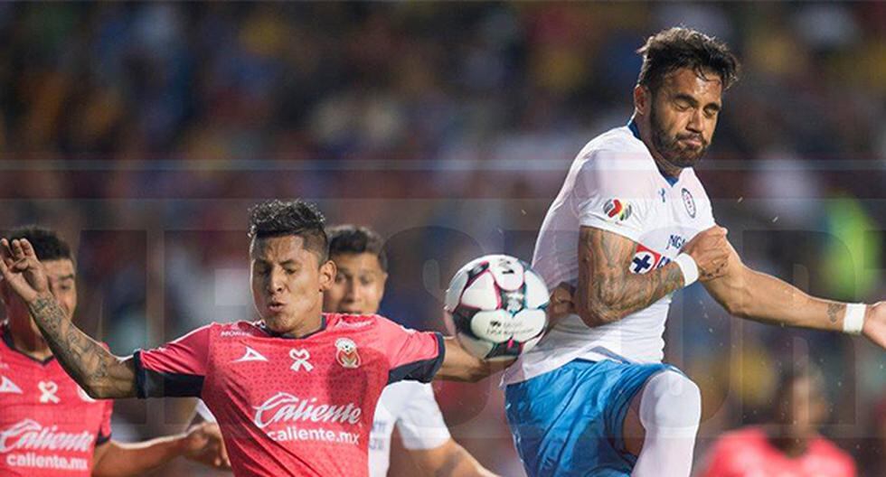 Raúl Ruidiaz fue titular este sábado en el Morelia vs Cruz Azul. (Foto: Mexsports)