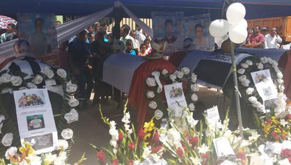 San Martín: dan último adiós a adolescentes que murieron en violento choque
