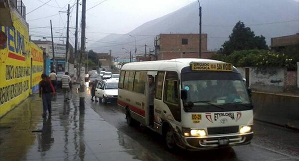 Lluvias volverán a caer hasta el viernes sobre Chosica y Santa Eulalia. (Foto: Andina)