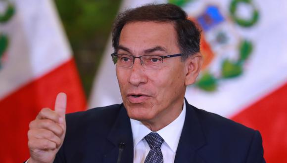 Vizcarra indicó que la economía del Perú “está empezando a crecer nuevamente y esa es una buena noticia”. Para que esto continúe, explicó, es necesario que se promuevan las inversiones y se mejore la recaudación. (Foto: Presidencia)