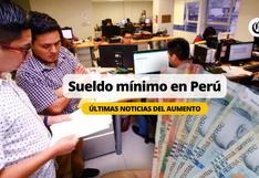 Cuánto es el sueldo mínimo en Perú y cuándo se dará el aumento según el Ejecutivo