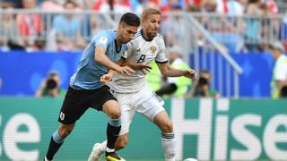 Uruguay derrotó 3-0 a Rusia por el cierre de la fase de grupos de la Copa del Mundo 2018