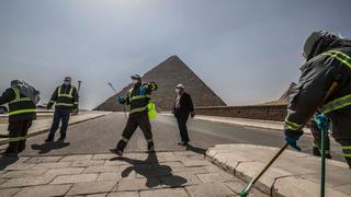 Fumigan pirámides egipcias por el nuevo coronavirus | FOTOS