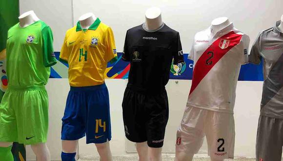 Estas son las indumentarias que lucirán las selecciones de Perú y Brasil para la final. (Foto: Selección Peruana)