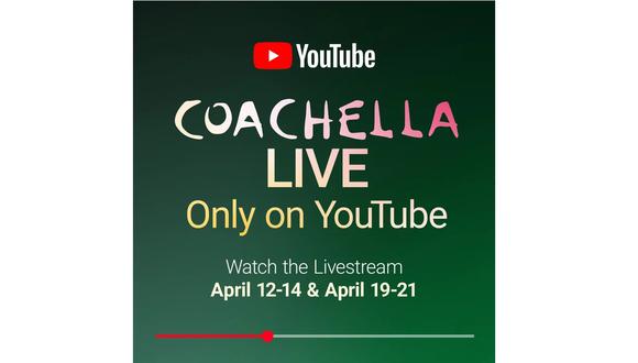 Coachella 2024 se transmitirá en vivo en YouTube: podrás ver los shows de hasta cuatro escenarios diferentes. (Foto: Difusión)