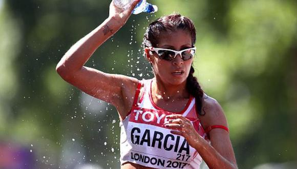 La atleta peruana Kimberly García consiguió terminar la marcha de 20 km del Mundial de Atletismo en un tiempo de 1h29m13s. Así se convirtió en la participante peruana con mejor ubicación y estableciendo un nuevo récord nacional. (Difusión)