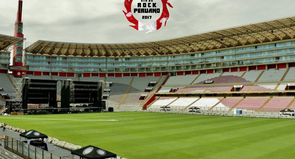 El Estadio Nacional ya quedó listo para recibir a más de 20 mil personas en el Festival Día de Rock Peruano. (Foto: Facebook)