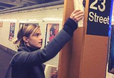 ¿Emma Watson en contra de Donald Trump y deja libros en Nueva York?