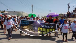 Áncash: vecinos de Coishco exigen reconstrucción de un puente