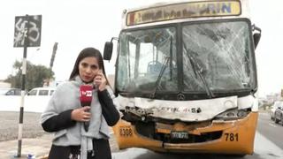 Chorrillos: más de 20 heridos tras choque de buses de transporte público