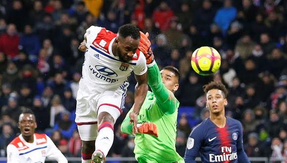 Moussa Dembélé colocó el 1-1 en el PSG vs. Lyon por la fecha 23° de la Ligue 1. El duelo se dio en el Estadio Parc OL (Foto: AFP)