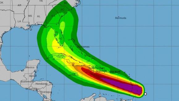 La trayectoria del huracán Elsa. (NHC).