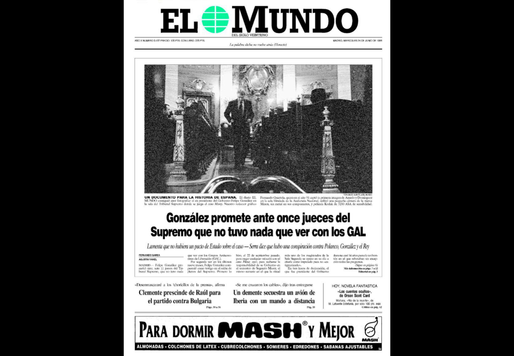 Los GAL fueron uno de los mayores escándalos políticos que enfrentó el gobierno de Felipe González. Incluso, fue llamado a declarar en tribunales por el secuestro de Segundo Marey.