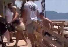 Phil Foden y su esposa fueron expulsados de playa exclusiva en Grecia tras acalorada discusión | VIDEO
